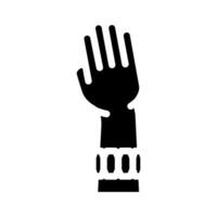 gesture control band wearable glyph icon illustration vector