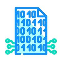 smart contract decentralized application color icon illustration vector