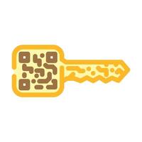 digital wallet key decentralized application color icon illustration vector