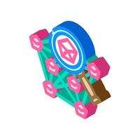 blockchain explorer decentralized application isometric icon illustration vector