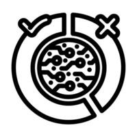 governance token decentralized application line icon illustration vector