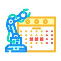 predictive maintenance industry 5 color icon illustration vector