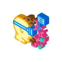 virtual reality vr manufacturing isometric icon illustration vector