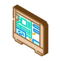 personal computer industry 3 isometric icon illustration vector