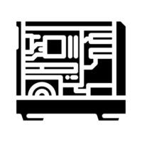 personal computer industry 3 glyph icon illustration vector