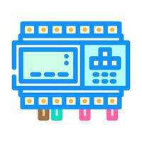 programmable logic controller plc color icon illustration vector