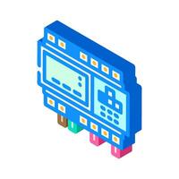programmable logic controller plc isometric icon illustration vector
