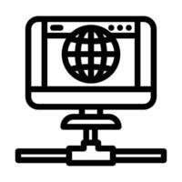 internet connectivity industry 3 line icon illustration vector