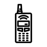 early mobile phone network line icon illustration vector
