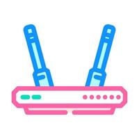 wireless router industry 3 color icon illustration vector