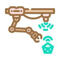 cyber physical systems industry 4 color icon illustration vector