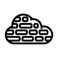 word cloud natural language processing nlp line icon illustration vector