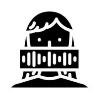 speech waveform natural language processing nlp glyph icon illustration vector
