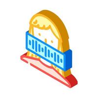 speech waveform natural language processing nlp isometric icon illustration vector