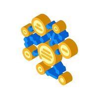semantic web natural language processing nlp isometric icon illustration vector