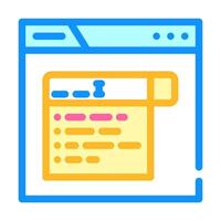 autocomplete natural language processing nlp color icon illustration vector