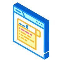 autocomplete natural language processing nlp isometric icon illustration vector