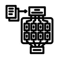 natural language model nlp line icon illustration vector