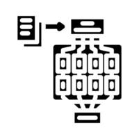 natural language model nlp glyph icon illustration vector