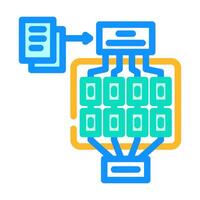 natural language model nlp color icon illustration vector