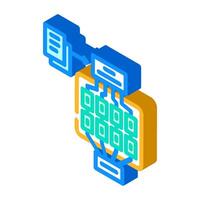 natural language model nlp isometric icon illustration vector