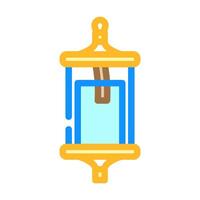 water sampling bottle world ocean color icon illustration vector