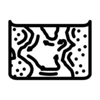 map of ocean currents world ocean line icon illustration vector