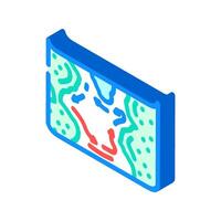 map of ocean currents world ocean isometric icon illustration vector
