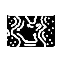 map of ocean currents world ocean glyph icon illustration vector