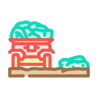 crop agri tech color icon illustration vector