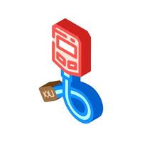 digital thermometer agri tech isometric icon illustration vector