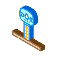 soil moisture sensor agri tech isometric icon illustration vector
