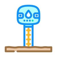 soil moisture sensor agri tech color icon illustration vector