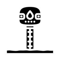 soil moisture sensor agri tech glyph icon illustration vector