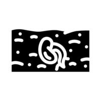 seed agri tech glyph icon illustration vector