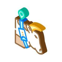 livestock tracker agri tech isometric icon illustration vector