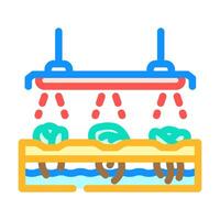 hydroponics system agri tech color icon illustration vector