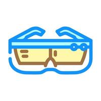 smart headset augmented reality color icon illustration vector