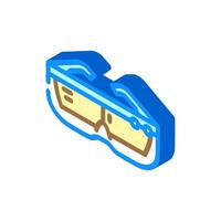 smart headset augmented reality isometric icon illustration vector