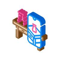 virtual object overlay augmented reality isometric icon illustration vector