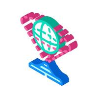 hologram augmented reality isometric icon illustration vector