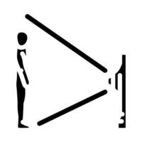 depth sensor augmented reality glyph icon illustration vector