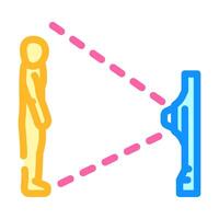 depth sensor augmented reality color icon illustration vector