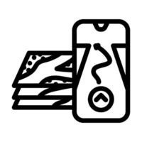 digital map overlay augmented reality line icon illustration vector