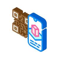 ar marker augmented reality isometric icon illustration vector