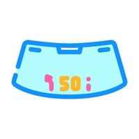 head up display hud augmented reality color icon illustration vector