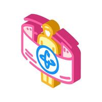 virtual tour augmented reality isometric icon illustration vector