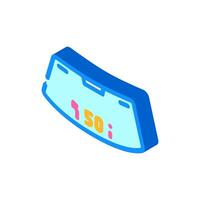 head up display hud augmented reality isometric icon illustration vector