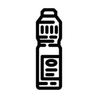 bottle bleach line icon illustration vector