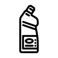 chlorine bleach line icon illustration vector